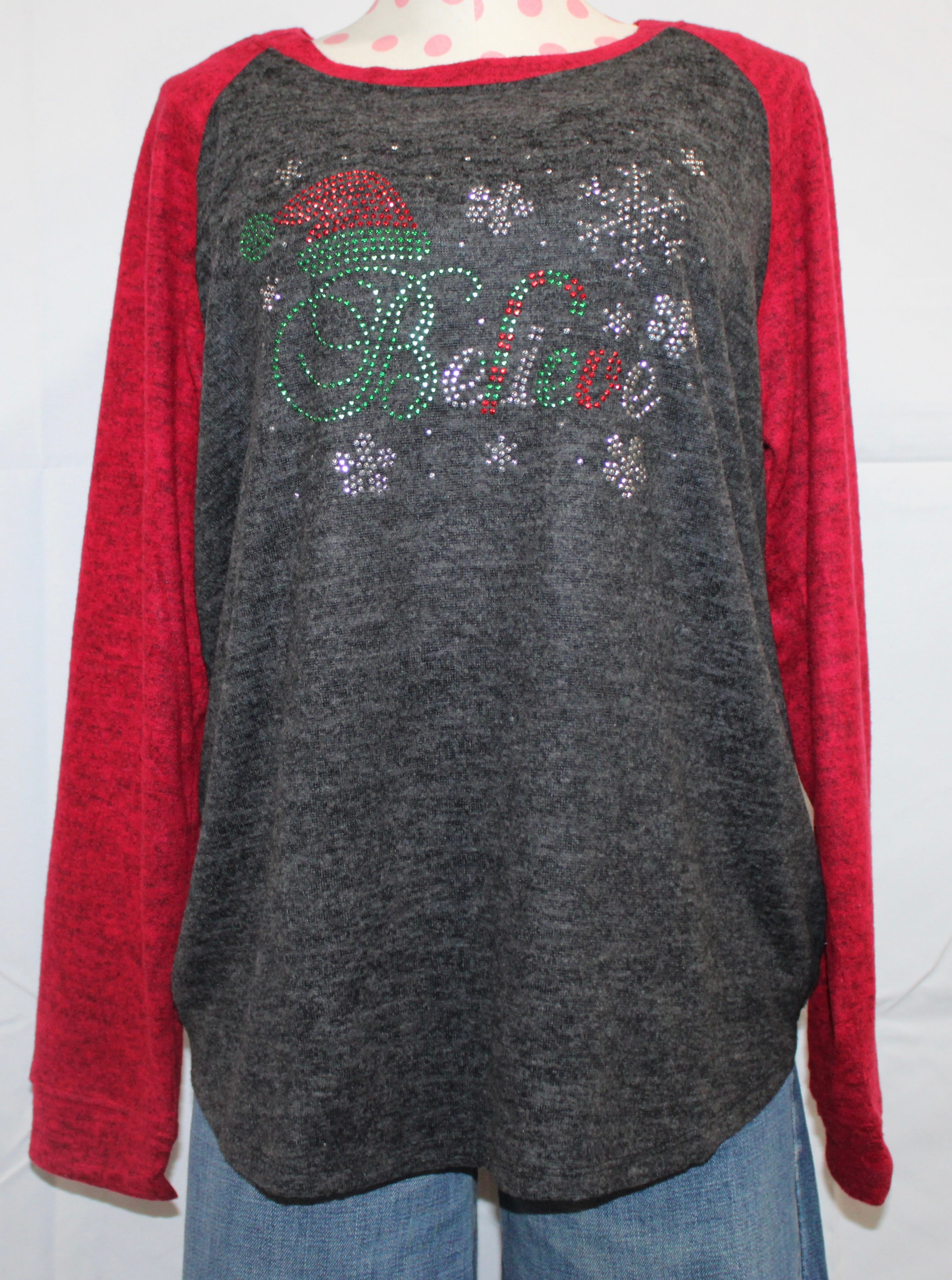 “Believe” long sleeve T-shirt